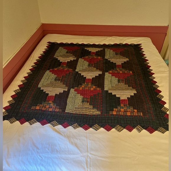 Quilt, vintage handmade Patchwork - Picture 2 of 6